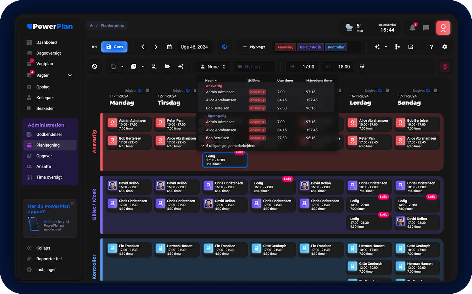 PowerPlan planner